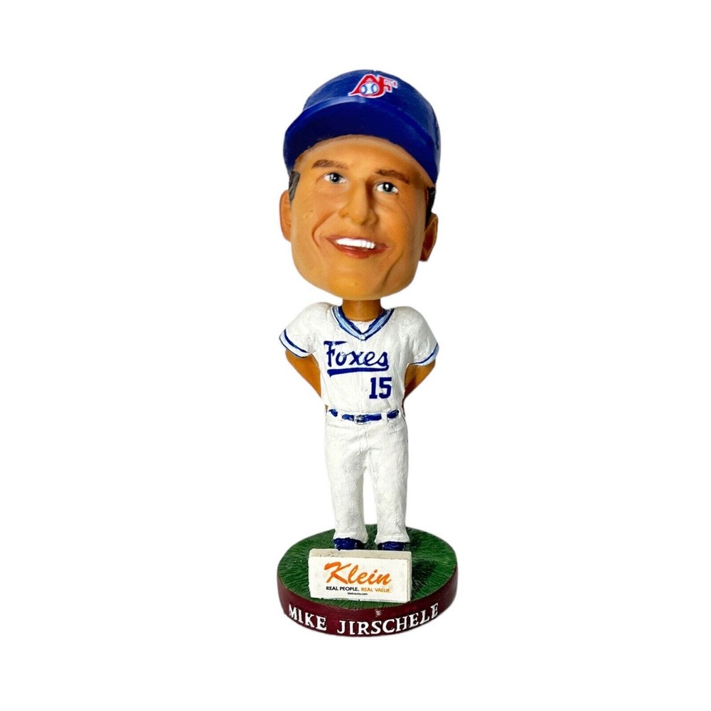 Mike Jirschele APPLETON FOXES BOBBLEHEAD Kansas City Royals Omaha Storm Chasers